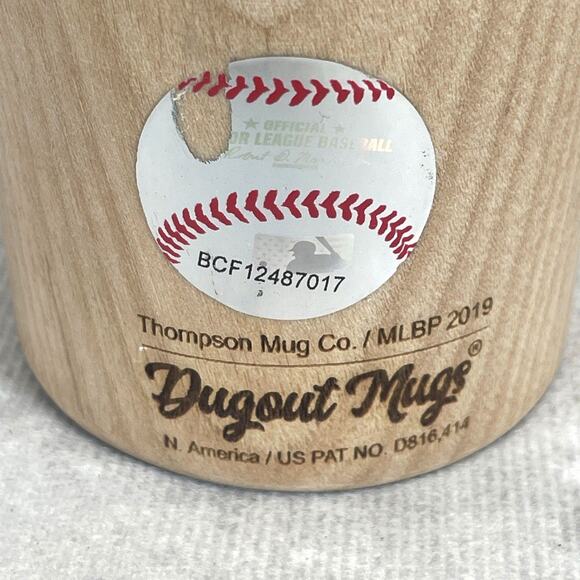 2019 World Series Houston Astros Dugout Mug MLB Champs Bat Beverage Wood Mug - Picture 6 of 8